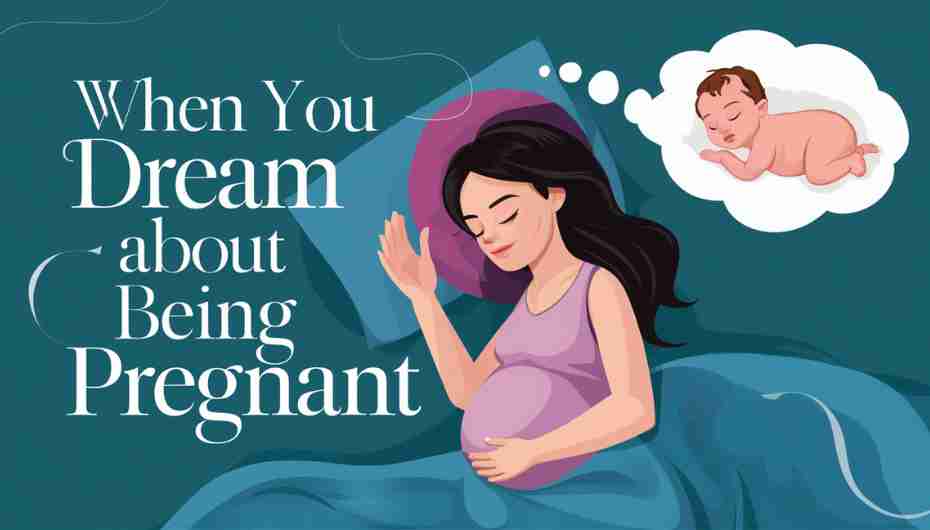 A woman dreaming about being pregnant, symbolizing the meaning and interpretation of pregnancy dreams.